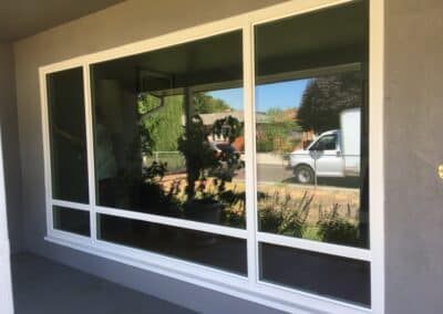large sliding window installation for energy efficient home