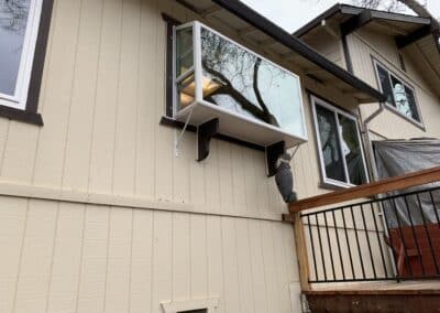 residential window installation side view exterior