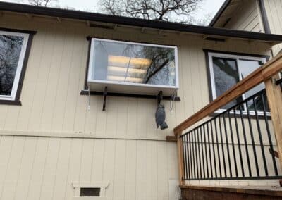 retrofit window replacement installed on exterior wall